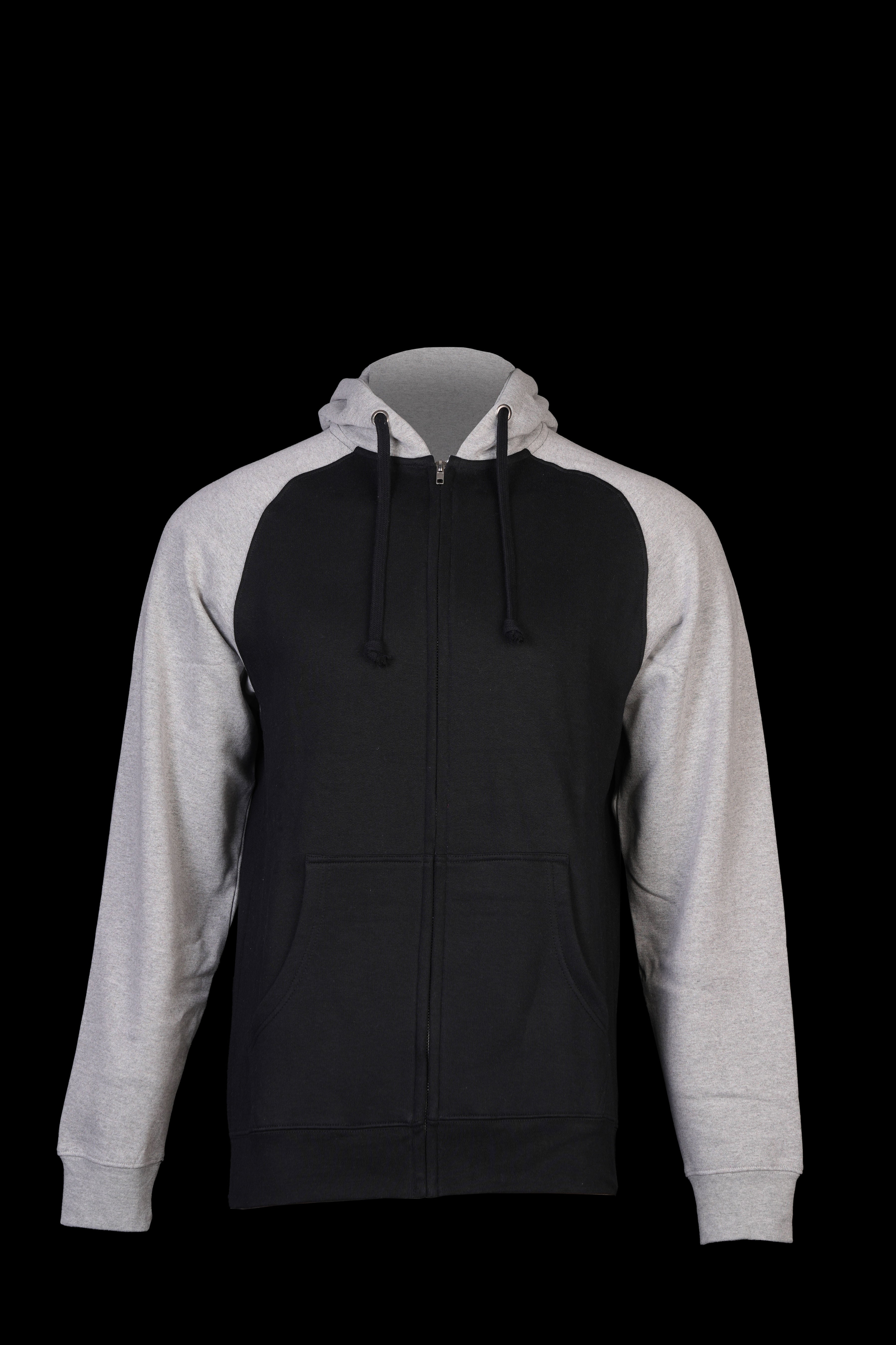 RAGLAN FULL ZIP HOODED SWEAT SHIRTS - [280GSM]